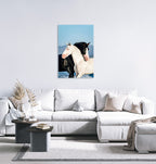 equine fine art print suitable for a light and airy room aesthetic