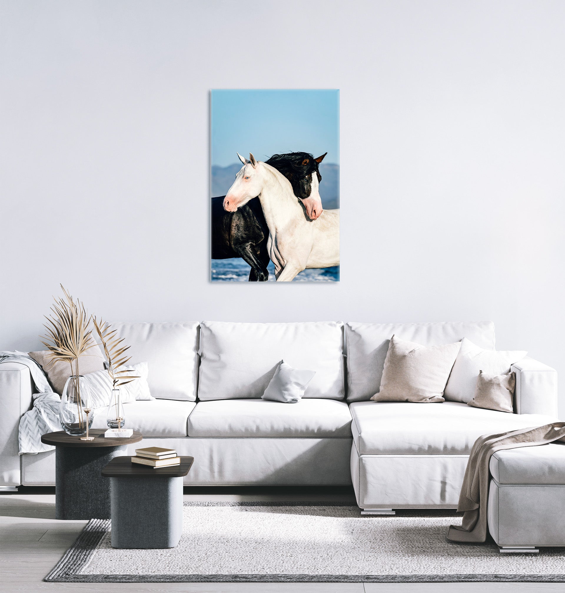 equine fine art print suitable for a light and airy room aesthetic